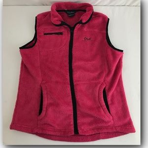 Outfitter Pink Fleece Vest Vail Colorado Fill Zip